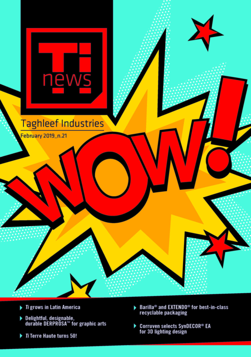 Ti-News cover with a pop art cover style.