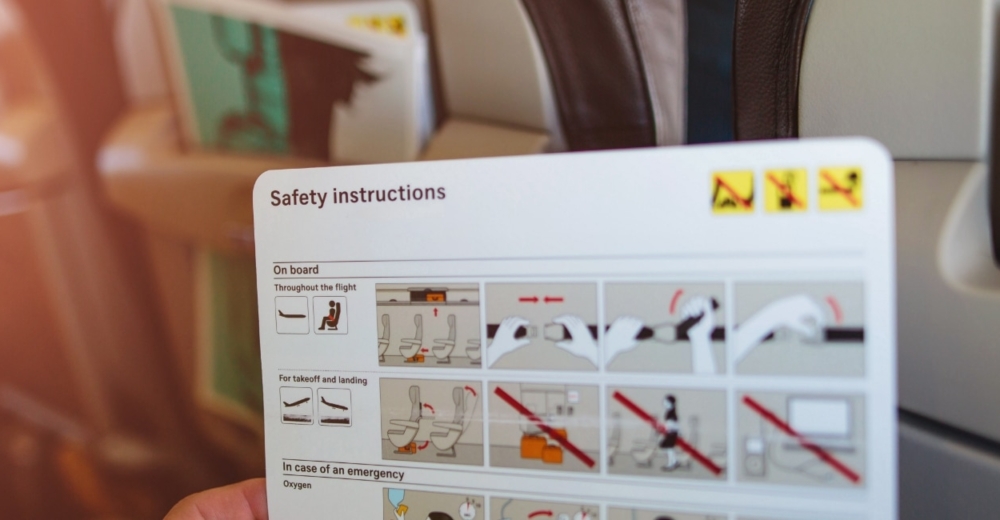Aircraft safety instructions