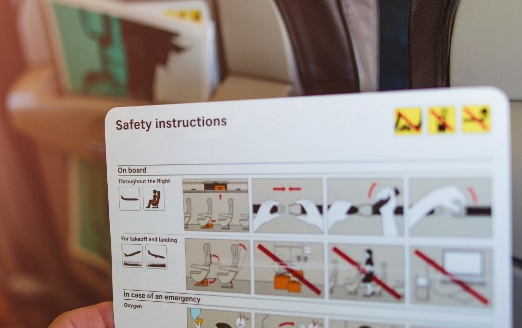 Aircraft safety instructions