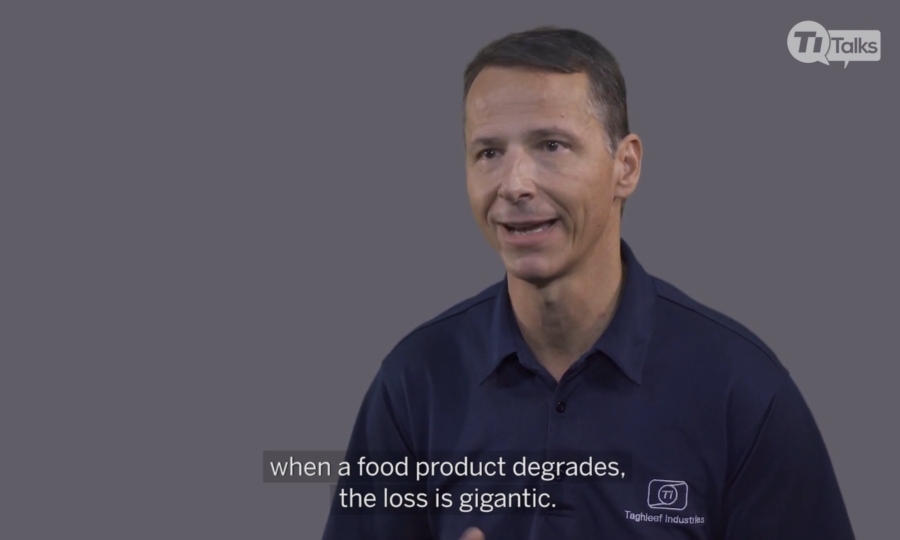 Freeze frame from a Ti-Talks segment.