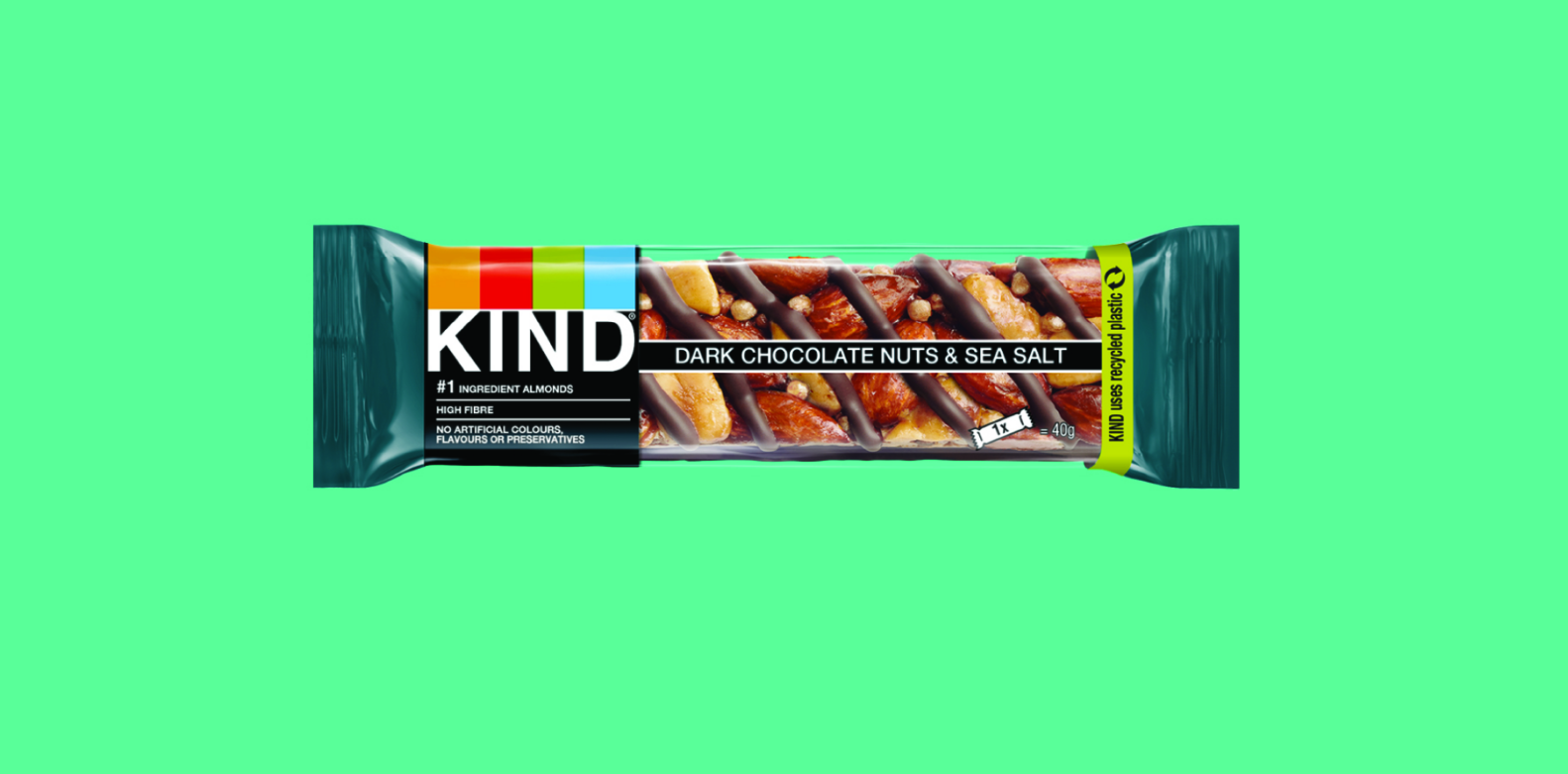 Mars KIND® snack bar wrapped with recycled content