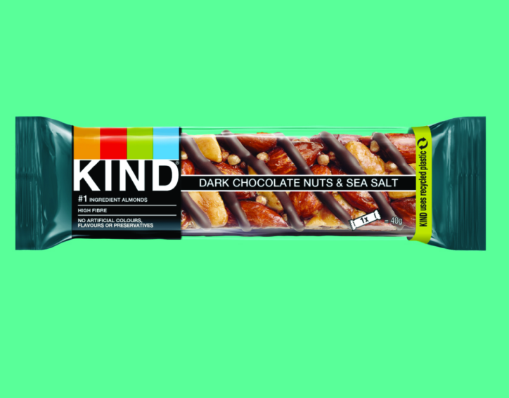 Mars KIND® snack bar wrapped with recycled content