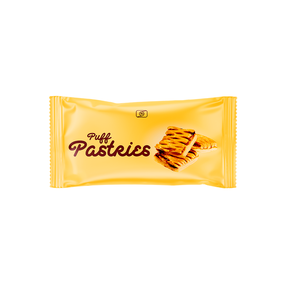 Puff pastries wrapped in Ti's flexible packaging film.